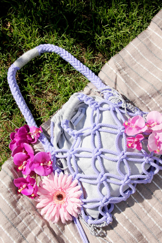 Maxi Mākra in grey & lilac