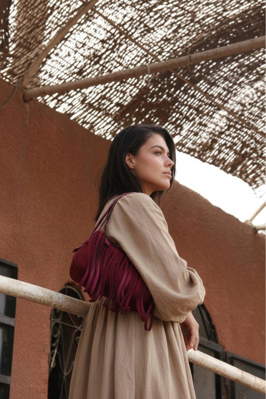 Elora Shoulder in Burgundy