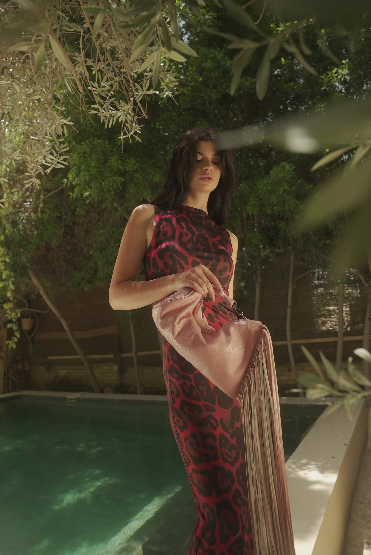 The ZEYA clutch in Baby Pink