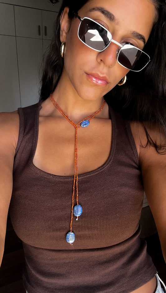 Coral Sky necklace