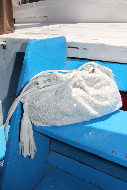 Shira Clutch In White