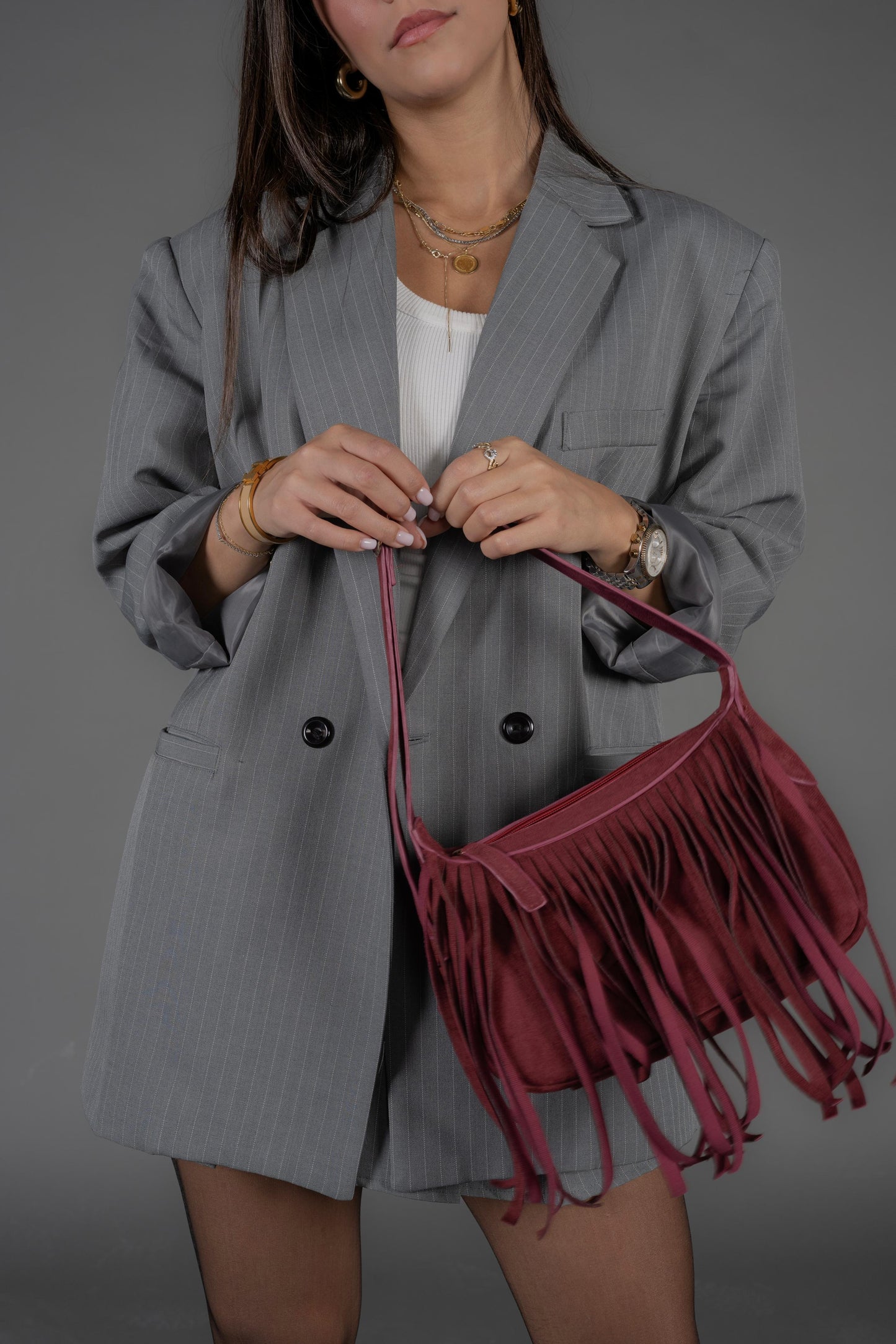 Elora Shoulder in Burgundy