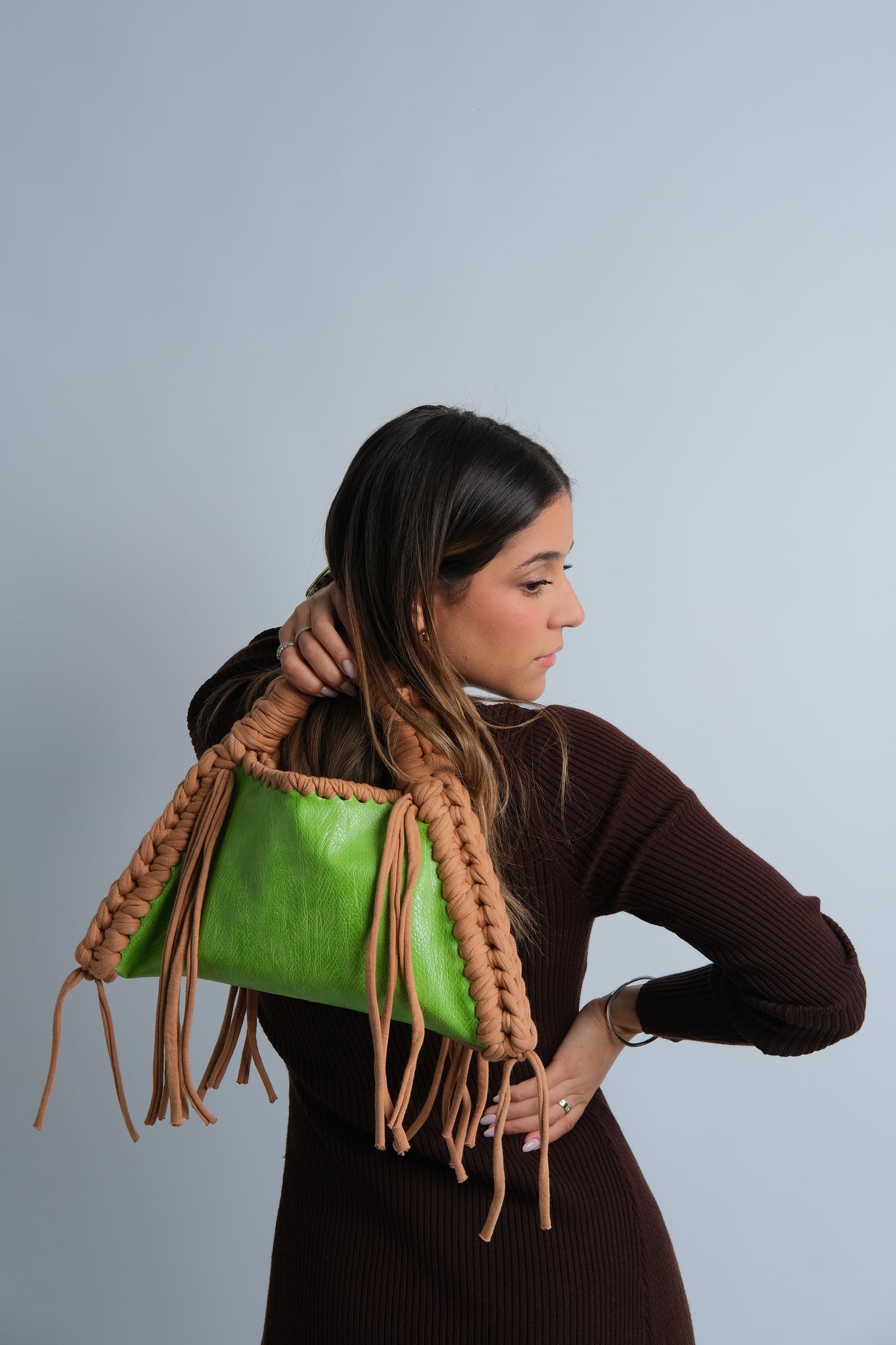 Two Faced Camel x Green Bag