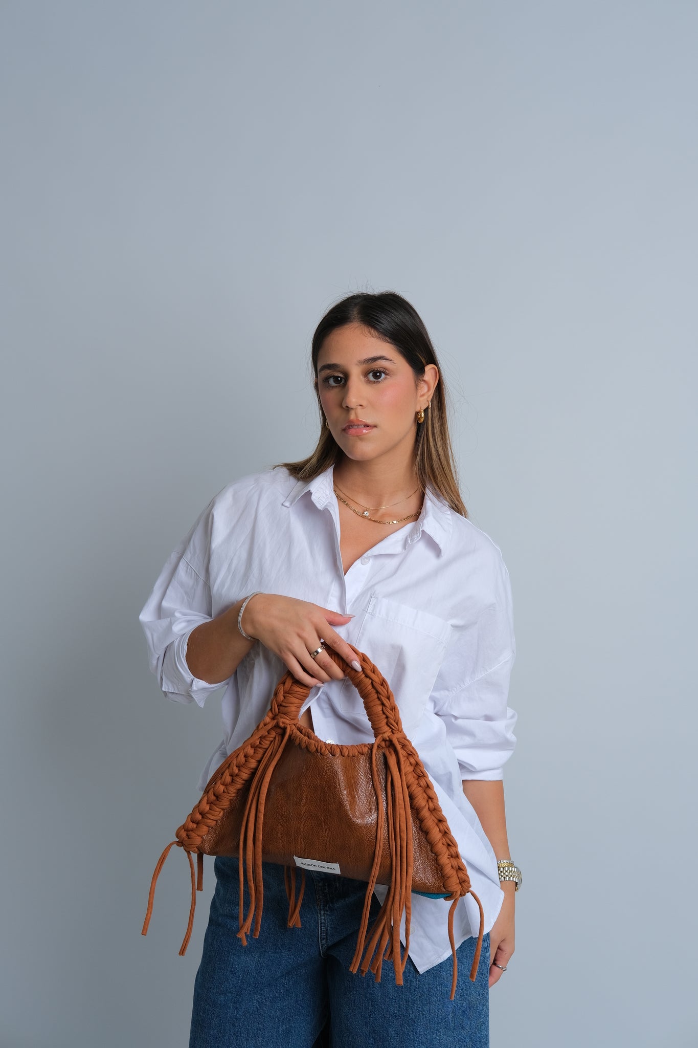 Two Faced Brown x Blue Bag