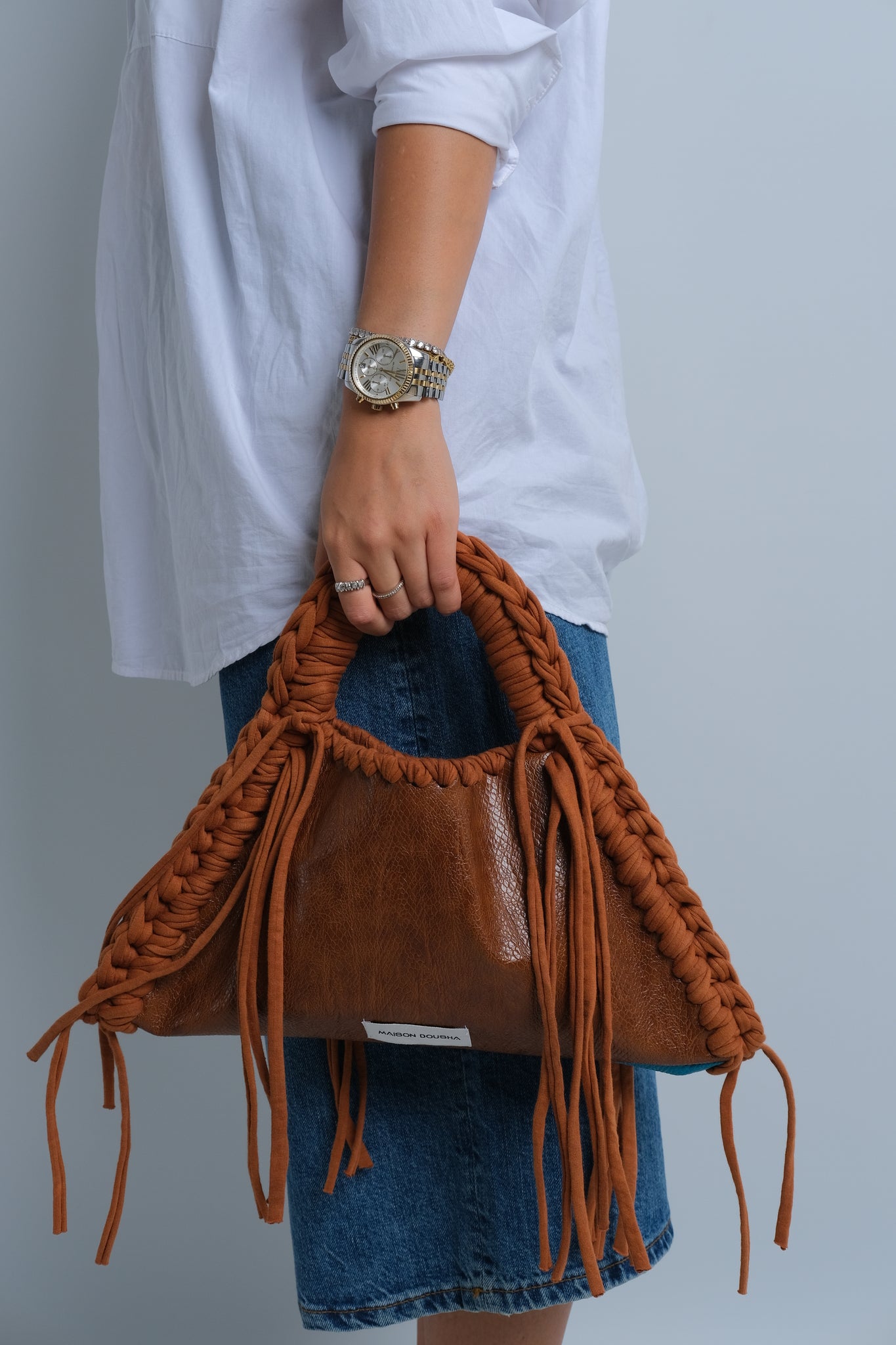 Two Faced Brown x Blue Bag