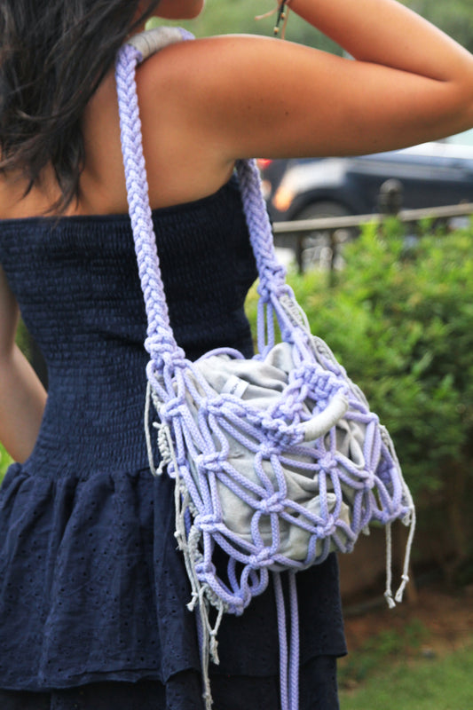 Maxi Mākra in grey & lilac