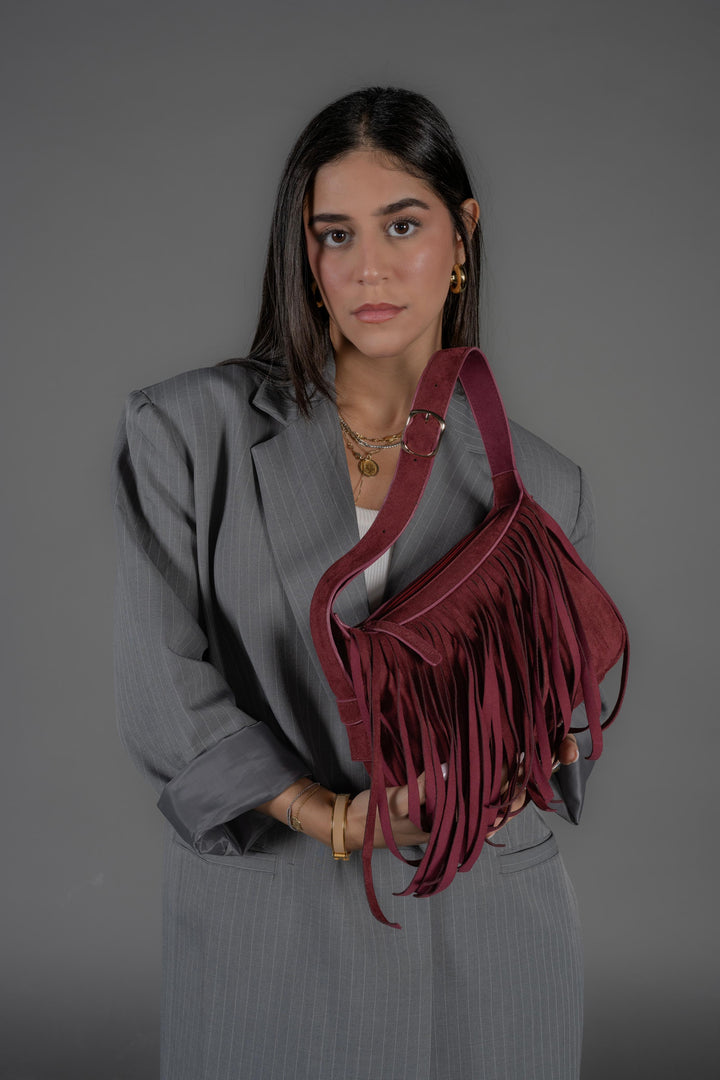 Elora Shoulder in Burgundy
