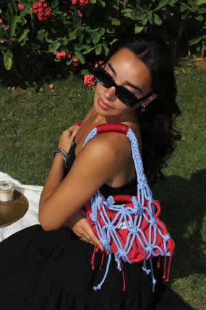 Mākra in red & blue