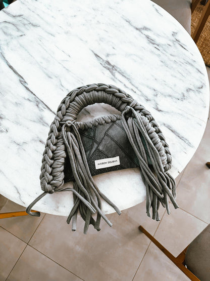 Stitched Grey Bag