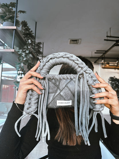 Stitched Grey Bag